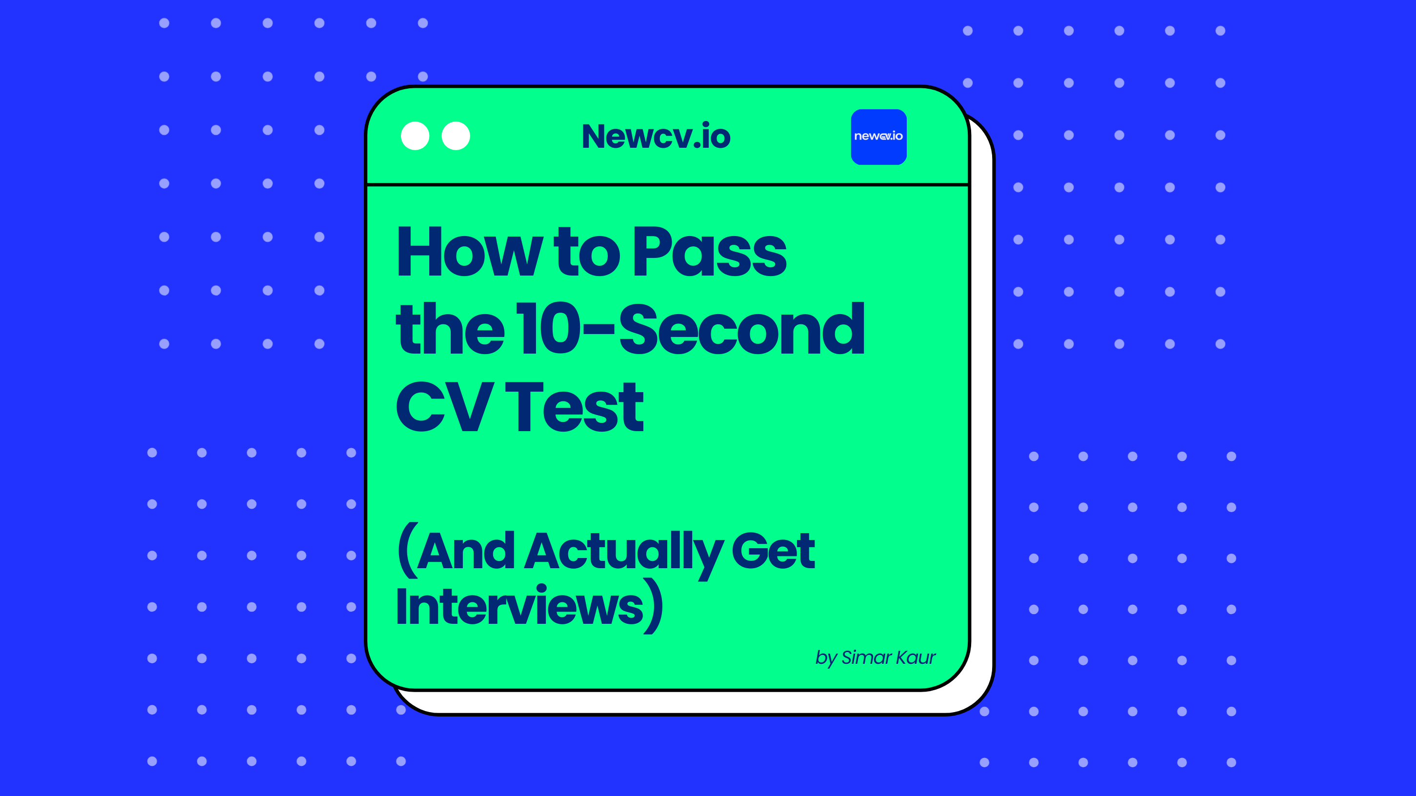 Pass the 10-Second CV Test (Recruiter Secrets That Actually Work)
