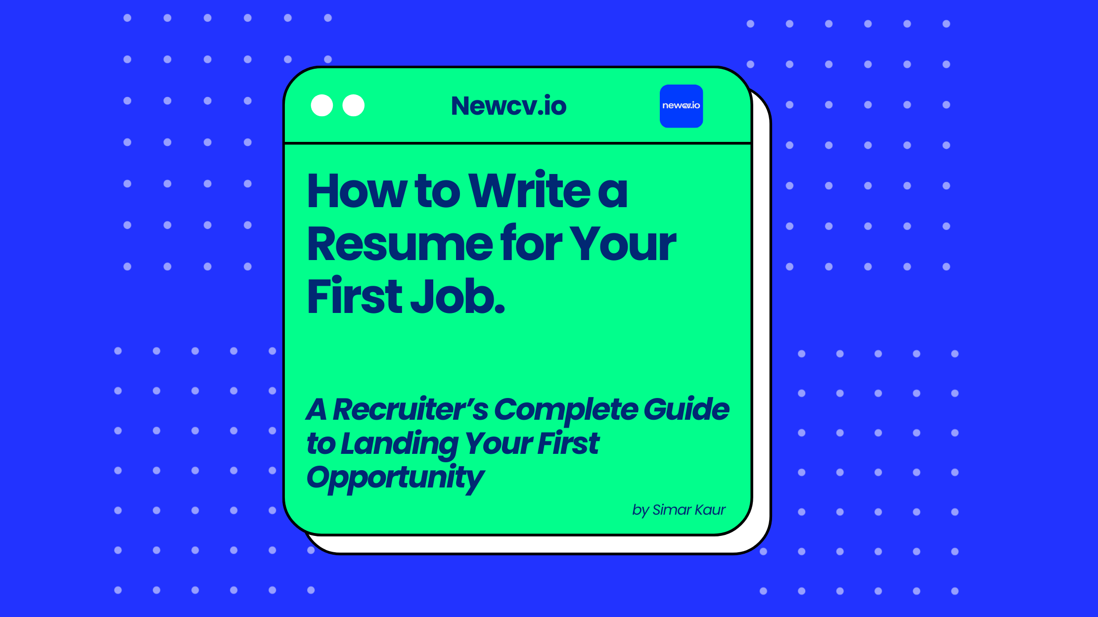 How to Write a Resume for Your First Job.