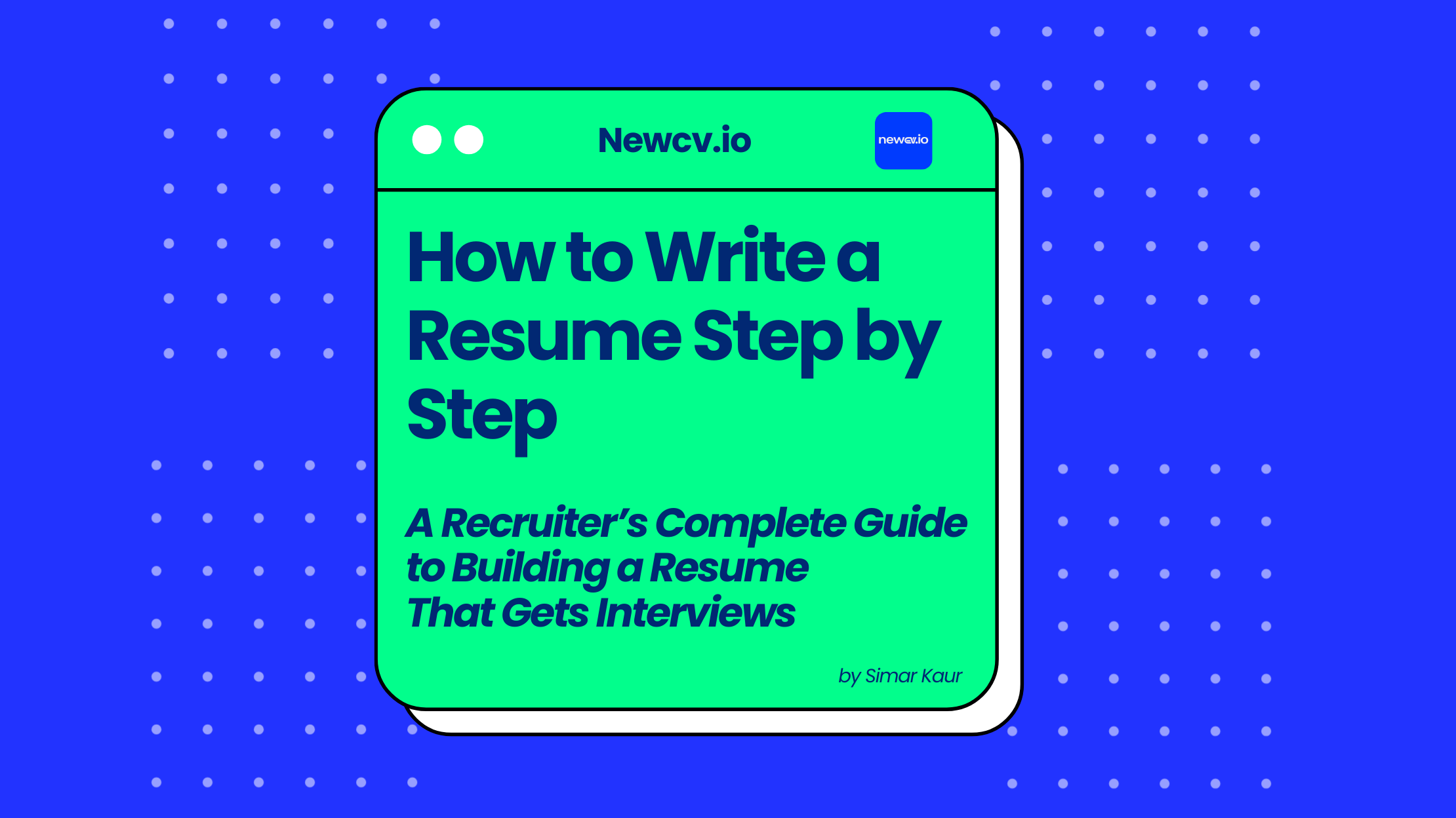 How to Write a Resume Step by Step