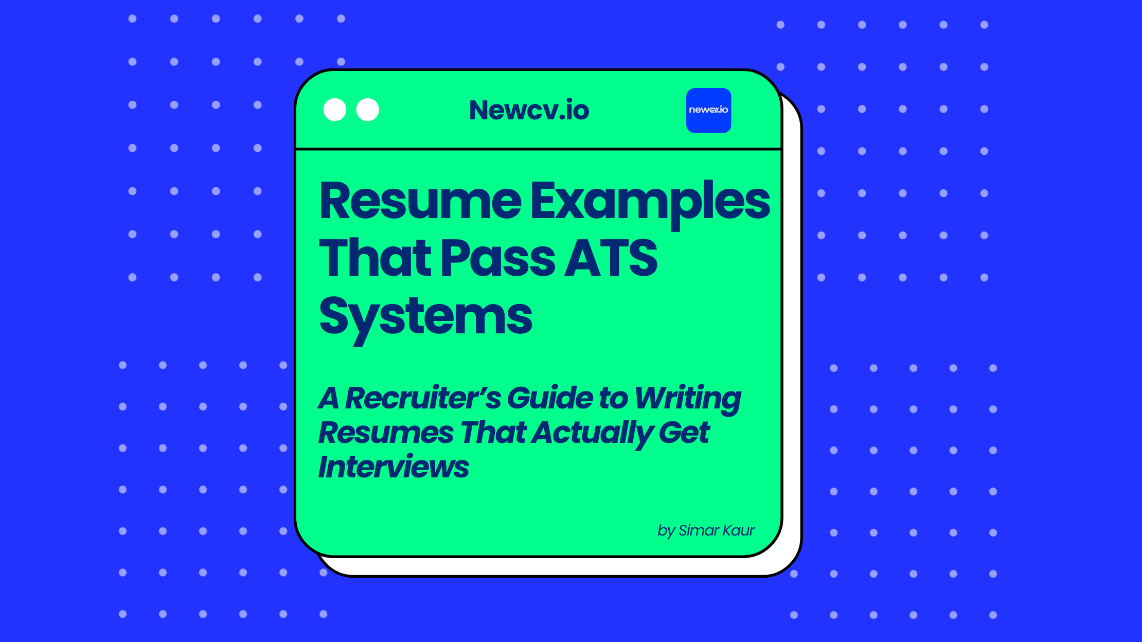 Resume Examples That Pass ATS Systems