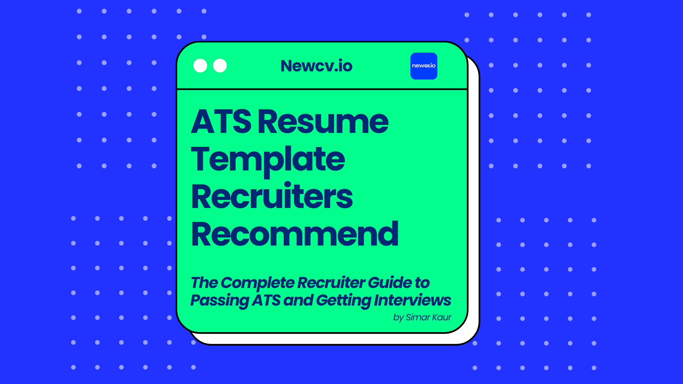 ATS Resume Template Recruiters Recommend.