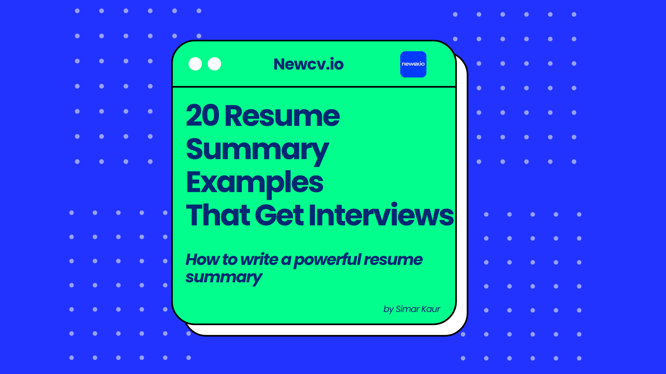 20 Resume Summary Examples That Get Interviews
