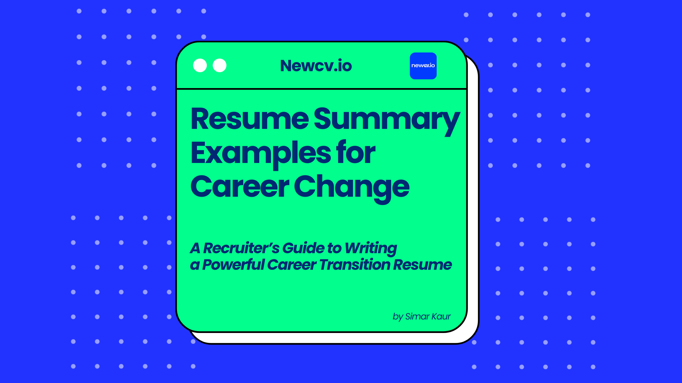 Resume Summary Examples for Career Change