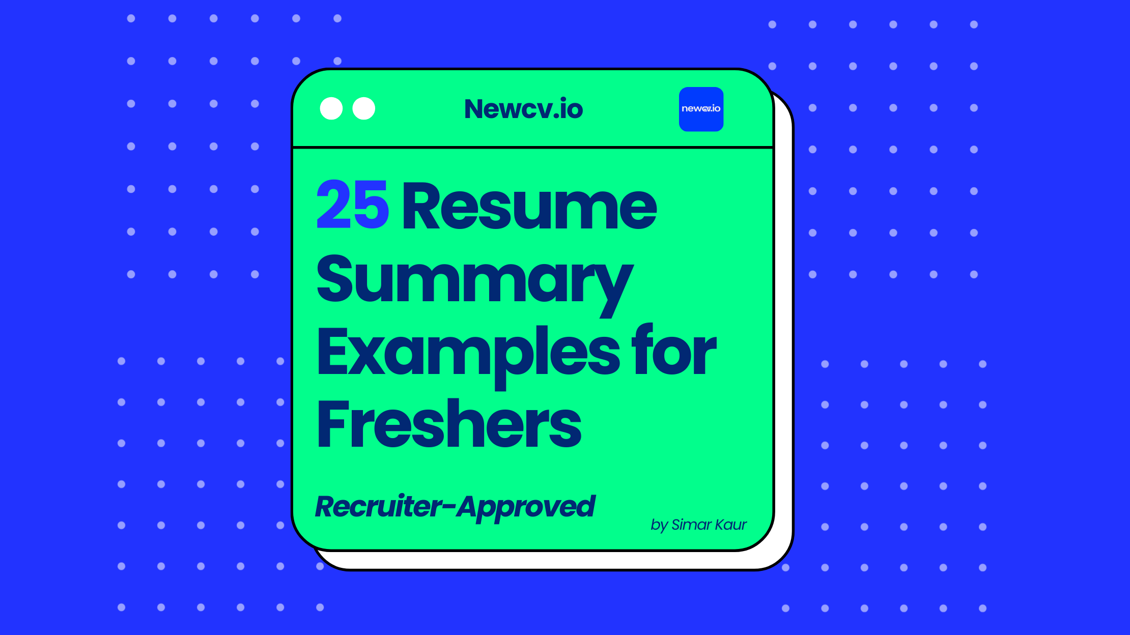 25 Resume Summary Examples for Freshers