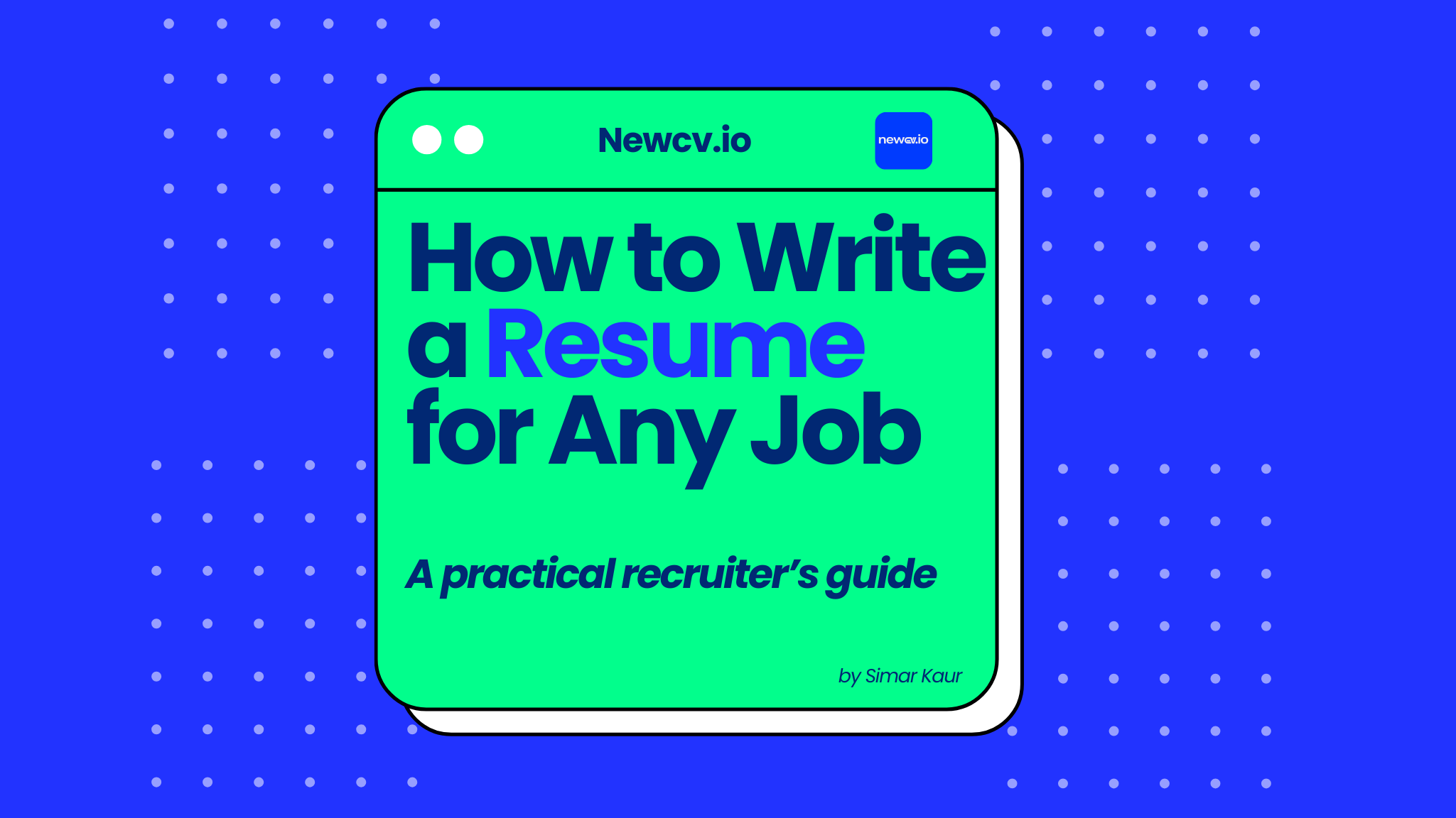How to Write a Resume for Any Job
