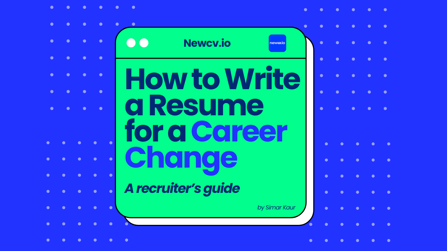 How to Write a Resume for a Career Change