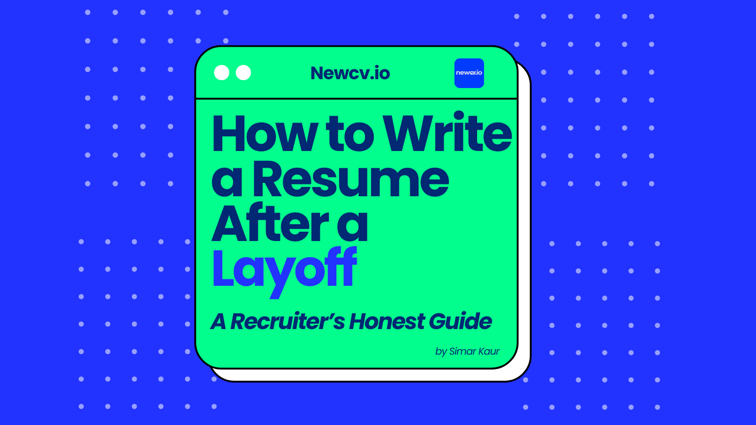 How to Write a Resume After a Layoff