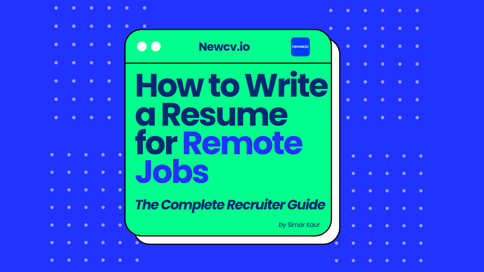 How to Write a Resume for Remote Jobs
