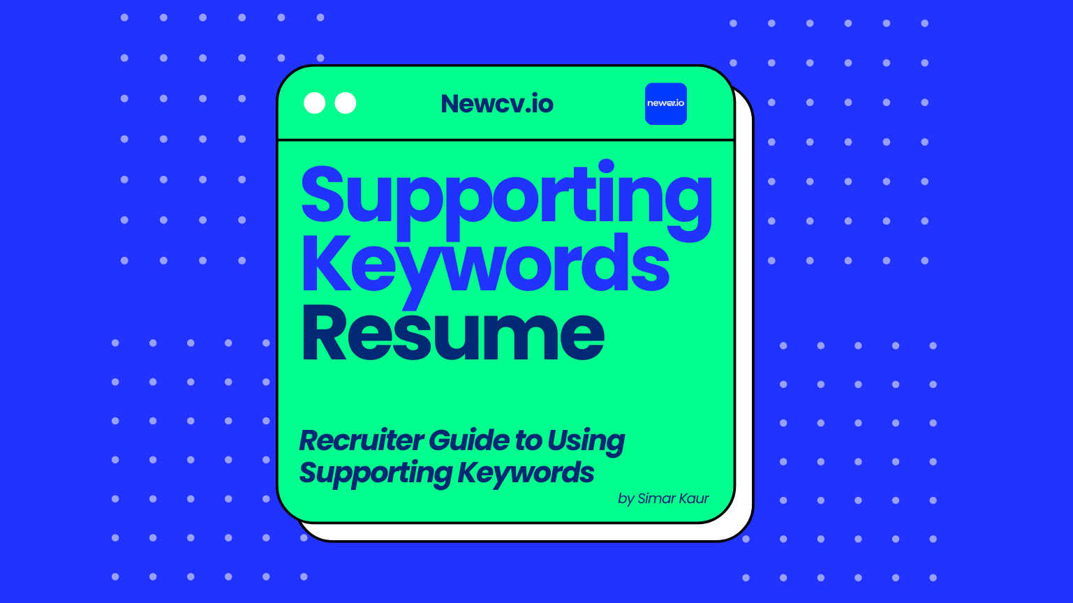 Supporting Keywords Resume