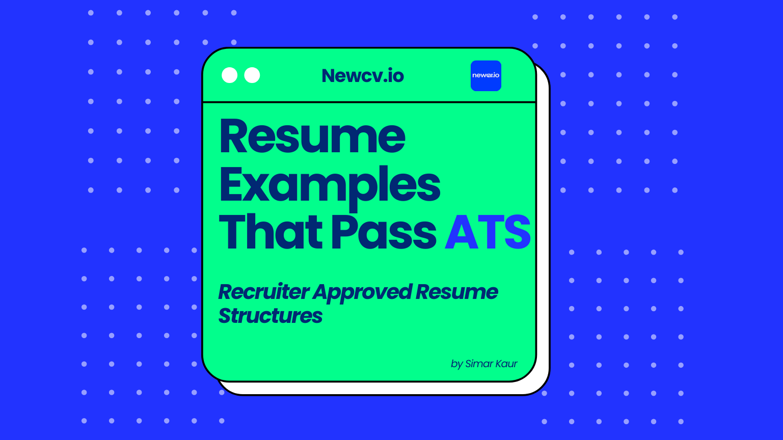 Resume Examples That Pass ATS