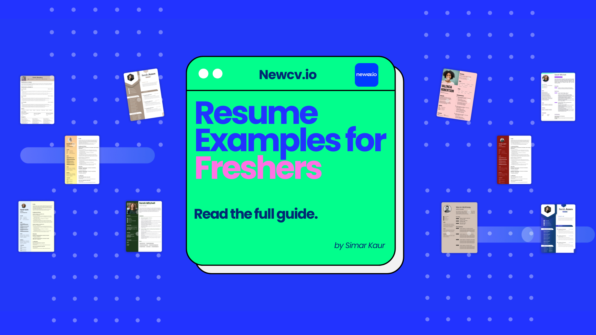 Resume Examples for Freshers