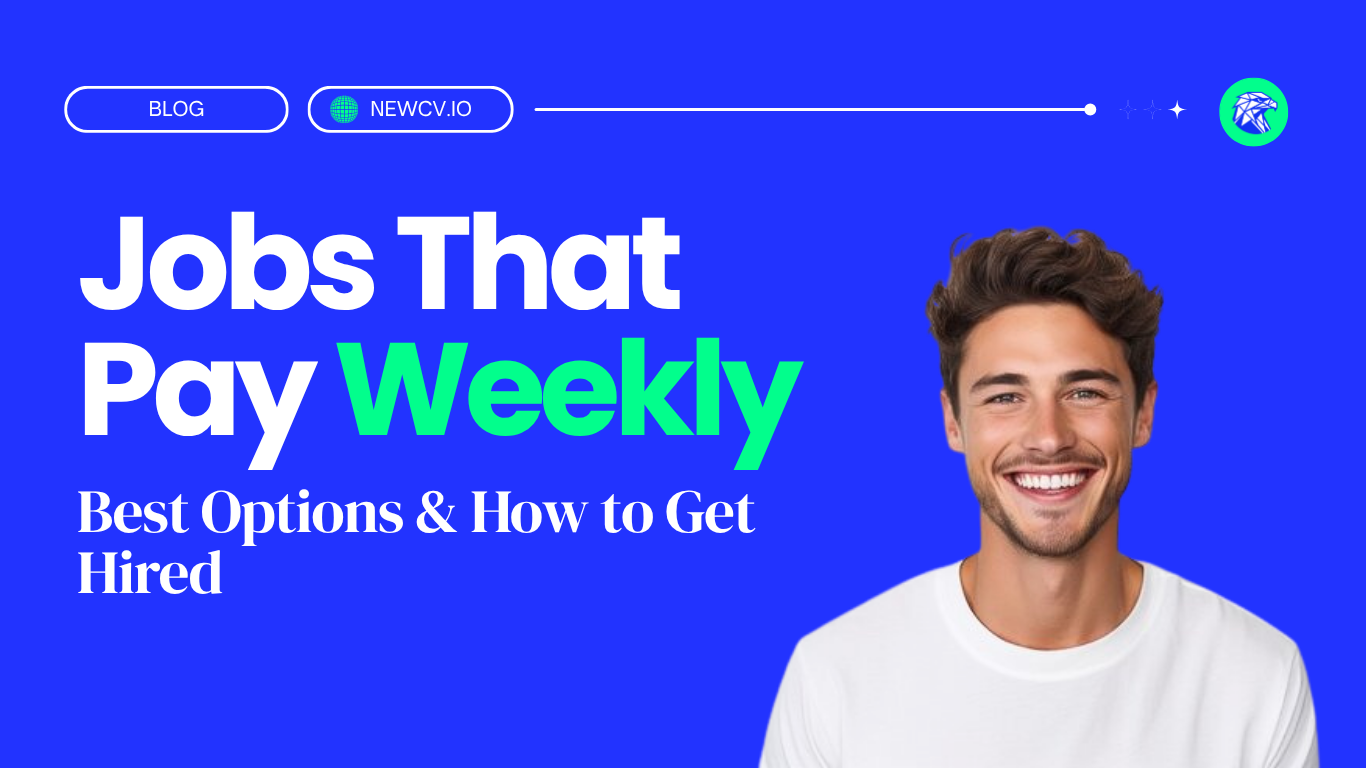 Jobs That Pay Weekly: Best Options & How to Get Hired